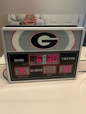 Team Sports America Georgia Bulldogs scoreboard clock.